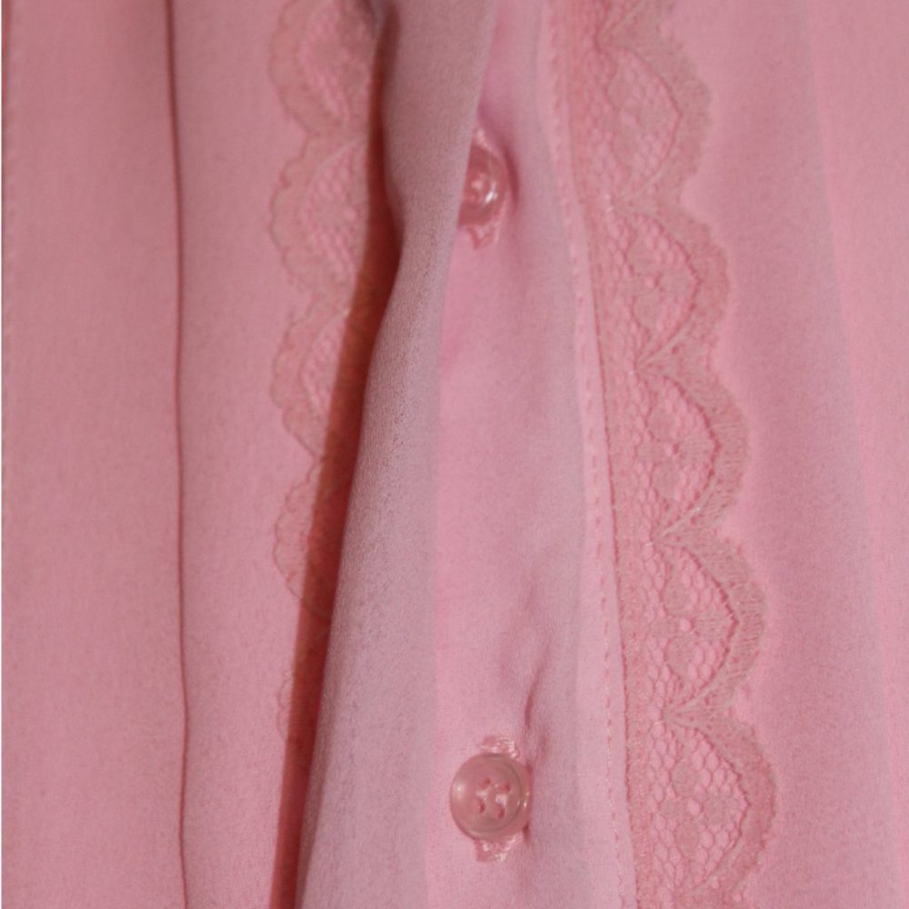 Notations Pink Button Down Blouse - image 6